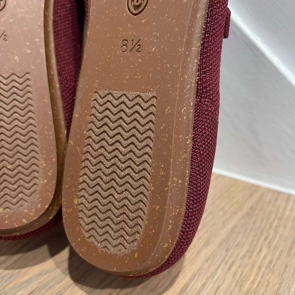 Rothy’s The Double Buckle Mary Jane Cabernet Burgundy Size 8.5 New NWOB Flats - Picture 9 of 16